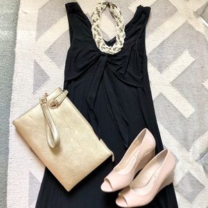 EUC Theory Lorynne Black Tie Dress Size S